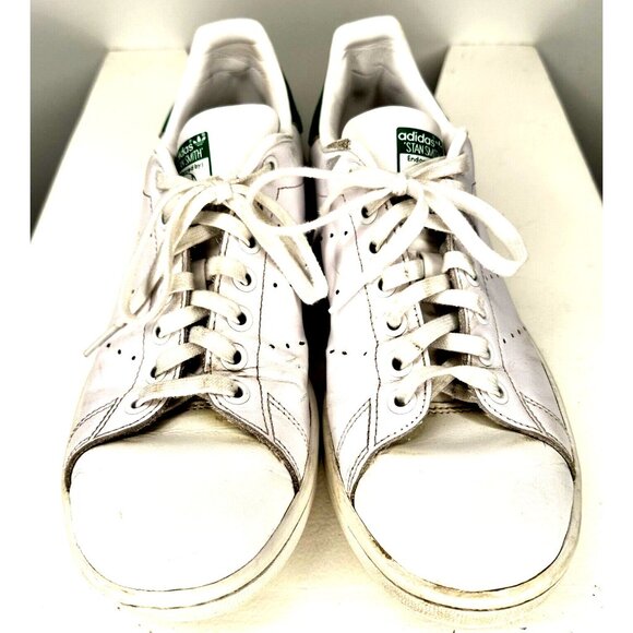 ADIDAS Mens Shoes Leather Stan Smith Ortholite Low Top Sneaker White Green US6.5 - Picture 2 of 16